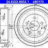 Brzdový buben ATE 24.0222-8032 (AT 480170) - RENAULT