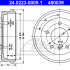 Brzdový buben ATE 24.0223-0009 (AT 480039) - MERCEDES-BENZ