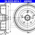 Brzdový buben ATE 24.0223-0014 (AT 480065) - AUDI