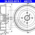 Brzdový buben ATE 24.0223-0019 (AT 480176) - SEAT, VW