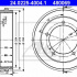 Brzdový buben ATE 24.0225-4004 (AT 480069) - FORD