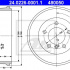 Brzdový buben ATE 24.0226-0001 (AT 480050) - MERCEDES-BENZ