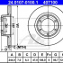 Brzdový kotouč ATE 24.0107-0100 (AT 407100) - CITROËN