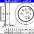 Brzdový kotouč ATE 24.0110-0317 (AT 410317) - HYUNDAI