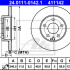 Brzdový kotouč ATE 24.0111-0142 (AT 411142) - ALFA ROMEO