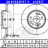 Brzdový kotouč ATE 24.0112-0117 (AT 412117) - MERCEDES-BENZ
