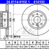 Brzdový kotouč ATE 24.0114-0102 (AT 414102) - FIAT