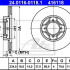 Brzdový kotouč ATE 24.0116-0118 (AT 416118) - DAIHATSU