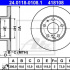 Brzdový kotouč ATE 24.0118-0108 (AT 418108) - CITROËN, FIAT, PEUGEOT