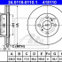 Brzdový kotouč ATE 24.0118-0110 (AT 418110) - TOYOTA