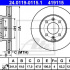 Brzdový kotouč ATE 24.0119-0115 (AT 419115) - HYUNDAI