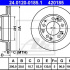 Brzdový kotouč ATE 24.0120-0185 (AT 420185) - PORSCHE