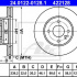 Brzdový kotouč ATE 24.0122-0128 (AT 422128) - ALFA ROMEO