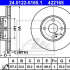 Brzdový kotouč ATE 24.0122-0165 (AT 422165) - MAZDA