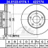 Brzdový kotouč ATE 24.0122-0174 (AT 422174) - NISSAN