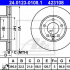 Brzdový kotouč ATE 24.0123-0108 (AT 423108) - JAGUAR