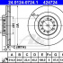 Brzdový kotouč ATE 24.0124-0724 (AT 424724) - MITSUBISHI