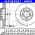 Brzdový kotouč ATE 24.0125-0102 (AT 425102) - AUDI
