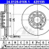 Brzdový kotouč ATE 24.0125-0105 (AT 425105) - AUDI, SEAT