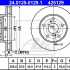 Brzdový kotouč ATE 24.0125-0129 (AT 425129) - TOYOTA