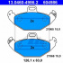 Sada brzdových destiček ATE 13.0460-4986 (AT 604986) - RENAULT