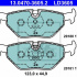 Sada brzdových destiček ATE Ceramic 13.0470-3605 (AT LD3605) - BMW, ROVER, SAAB