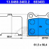 Sada brzdových destiček ATE 13.0460-3403 (AT 603403) - VOLVO