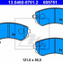 Sada brzdových destiček ATE 13.0460-5751 (AT 605751) - NISSAN