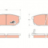 Sada brzdových destiček TRW GDB3344 - KIA SORENTO