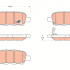 Sada brzdových destiček TRW GDB3294 - NISSAN X-TRAIL