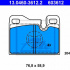Sada brzdových destiček ATE 13.0460-3612 (AT 603612) - PORSCHE