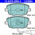 Sada brzdových destiček ATE Ceramic 13.0470-2884 (AT LD2884) - AUDI, SEAT, ŠKODA, VW