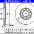 Brzdový kotouč ATE 24.0122-0116 (AT 422116) - MERCEDES-BENZ