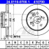 Brzdový kotouč ATE 24.0110-0700 (AT 410700) - TOYOTA