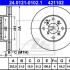 Brzdový kotouč ATE 24.0121-0102 (AT 421102) - HONDA