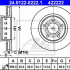 Brzdový kotouč ATE 24.0122-0222 (AT 422222) - VW