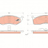 Sada brzdových destiček TRW GDB1236 - CHRYSLER VOYAGER