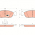 Sada brzdových destiček TRW GDB1322 - CITROEN XSARA, PEUGEOT 306