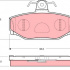 Sada brzdových destiček TRW GDB1377 - VOLVO S90, V90