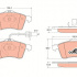 Sada brzdových destiček TRW GDB1391 - VW TRANSPORTER T4
