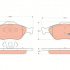 Sada brzdových destiček TRW GDB1419 - FORD FIESTA