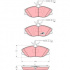 Sada brzdových destiček TRW GDB1423 - PEUGEOT 607