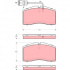 Sada brzdových destiček TRW GDB1523 - AUDI A8