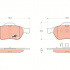 Sada brzdových destiček TRW GDB1540 - RENAULT LAGUNA