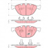 Sada brzdových destiček TRW GDB1558 - BMW 7