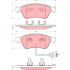Sada brzdových destiček TRW GDB1598 - AUDI S8 QUATTRO