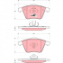 Sada brzdových destiček TRW GDB1607 - VOLVO S40 II, V50