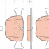 Sada brzdových destiček TRW GDB1702 - BMW X3 E83 , FORD Galaxy 06-