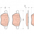 Sada brzdových destiček TRW GDB1717 - SAAB 9-5 01-