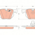 Sada brzdových destiček TRW GDB1727 - BMW 5